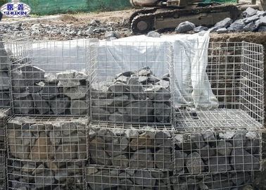 Galfan Wire Spawane, wypełnione kamieniem gabiony dla serwisu OEM Flood Bank