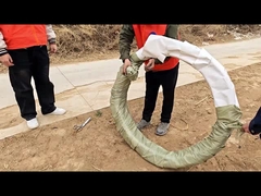 Demonstracja efektu rozkładania produktu z drutu kolczastego