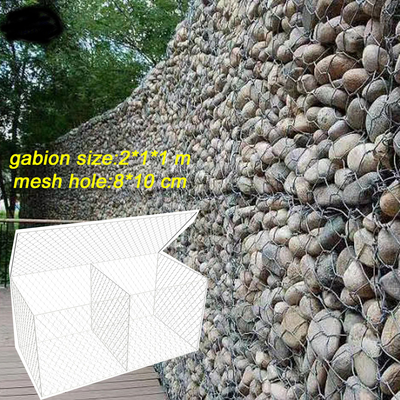 Wysoki poziom cynku powłoka Galwanizowane Gabon pudełka antykorozyjne 2,2 mm Dia Wire