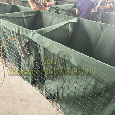 Galvanized Earth Filled Defensive Barrier MIL ATMAS 4-5mm Mesh