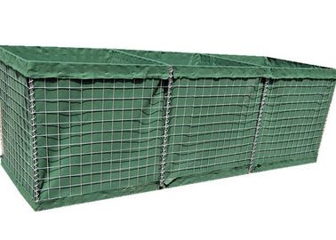 System barier ochronnych HESCO z siatki ze stali niskowęglowej do ścian gabionowych HESCO