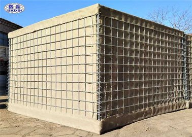 Wojskowe bariery Hesco wypełnione piaskiem i ziemią składane do domowej ochrony