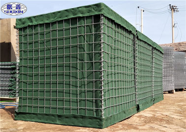 Geowłóknina pokryta powłoką Galfan Spawane bariery obronne Hesco Military Green