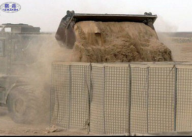 Standardowy bastion z wypełnionymi piaskiem barierami do ochrony przed erozją i szorowaniem