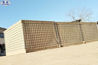 Montowane zabezpieczenia Bariery obronne Hesco Mil 3 Ściana wypełniona piaskiem