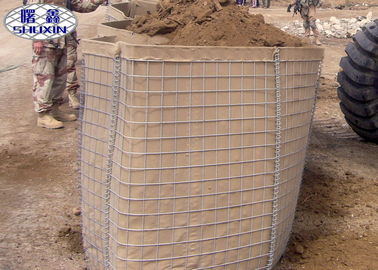 3x 3 spawane siatkowe kwadratowe otwory wojskowe bariery Hesco