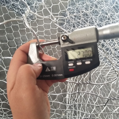 2,7 mm tkane kosze gabionowe Ciężka galwanizowana sześciokątna konstrukcja ściany oporowej