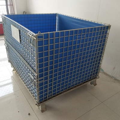 Oem Galwanizowany Zgięty Euro Butelka Włochowy Pojemnik 1200*1000*890 Włochowa siatka Pojemnik Klatka magazynowa