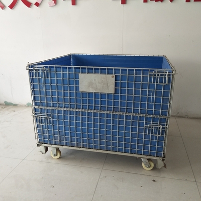 Oem Galwanizowany Zgięty Euro Butelka Włochowy Pojemnik 1200*1000*890 Włochowa siatka Pojemnik Klatka magazynowa