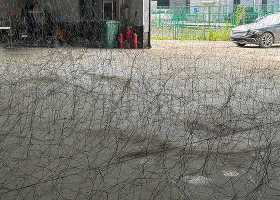 Zbiorniki zmniejszają ruchomość Galwanizowana sieć przeszkód