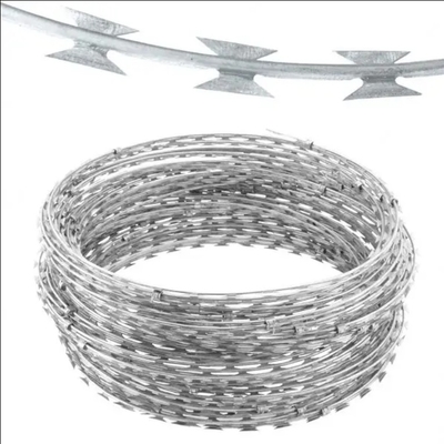 BTO-22 Concertina Wire Electric Galvanized Nigeria Brzytwa Drut Kolczasty Brzytwa Drut Cena za rolkę