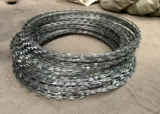 Galwanizowane Pvc ze stali nierdzewnej Concertina Razor Barbed Wire Wire