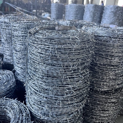 10,6 mm 500 m 25 kg/roll Galwanizowany drut kolczasty Gorąco zanurzony