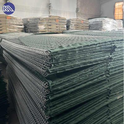 MIL1 1,37m wysoka Galfan powlekany spawany Gabion Linia z Geotextile wojskowej klasy HESCO bariery powodziowe na rynku USA