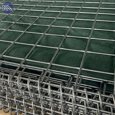 MIL1 1,37m wysoka Galfan powlekany spawany Gabion Linia z Geotextile wojskowej klasy HESCO bariery powodziowe na rynku USA