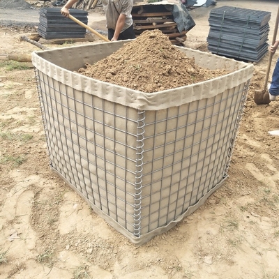Wojskowy drut Galfan Hesco Sand Barrier 50 X 50 mm