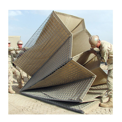 SGS Square Shape Wojskowa bariera obronna Bariery gabionowe 300GSM w Ghanie