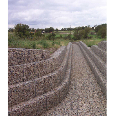 wysoka trwałość Sześciokątna siatka druciana Gabion Rock Wall 4x1x1M nie rdzewieje