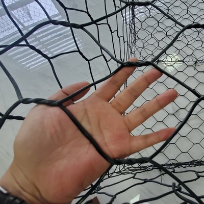 6x2x0,3m / 3x1x0,5m Phillippines Gabion Basket 80x100 Pvc Coated