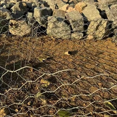 3.0mm 1x1x1m Gabion Box Support Wall Galvanized