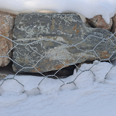 2*1*1 M Pvc powlekany Gabion Pudełko sześciokątne odporne na erozję