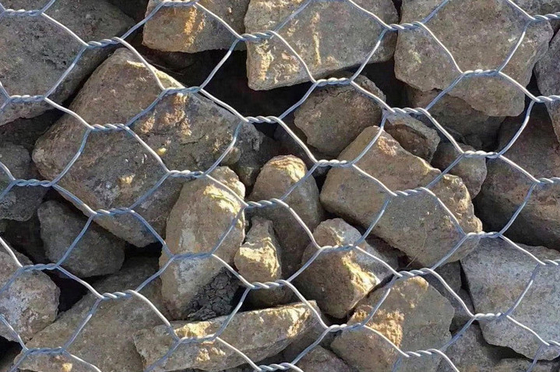 1mx1mx0.5m Włókno sieciowe Gabion Koszyk Gorąco Galwanizowany Ciężki