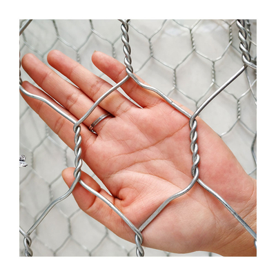 2x1x1m Galwanizowany Gabion Box Metal Wire Filled Stone
