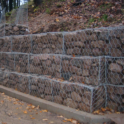 Al Zynk Caoted 3,05 mm Galwanizowane Kosze Gabyonowe Sześciokątne 80x100mm 4x1x1m