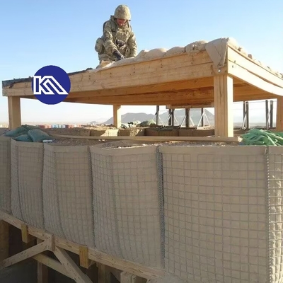 Przeciwkorrozyjne spawane bariery przeciwpowodziowe Gabion Blast Wall łatwe do zainstalowania