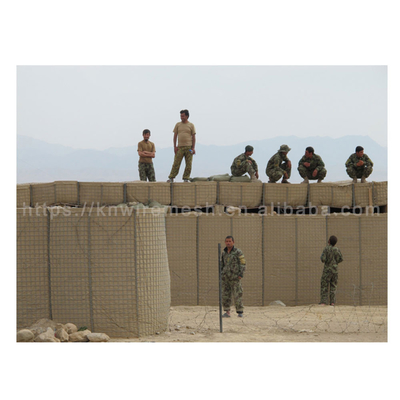 5mm Z spawanymi galwanizowanymi drutami Galfan Hesco Bastion