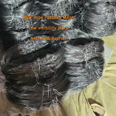 MZP Słaba widoczność przeszkody Weave Wire Mesh Putanka sieci anty czołgowe z wielkością 0,5-0,9 mm stalowy drut