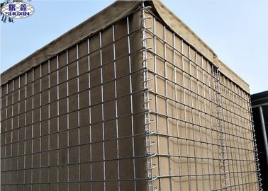 Military Gabion Box Defensywne Hesco Bariery Beżowy Piasek Geotekstylny Certyfikat CE