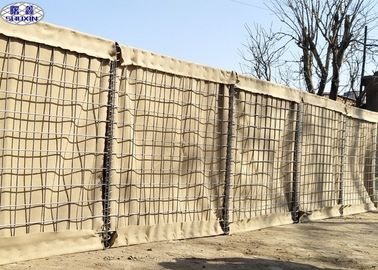 Armia Defensywna Hesco Bariera, Siatka Gabion Box Wall 4,0 Mm Spring Wire