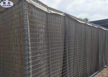 Bariera wojskowa z piaskiem HESCO, mur obronny dla Organizacji Narodów Zjednoczonych