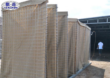 Ciężkie bariery obronne HESCO wojskowe SX - 10 / Ocynkowane skrzynie gabionowe