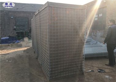 Zgrzewane pudełko z gabionu z siatki Gabion z wypełnieniem z piasku Geotekstylia typu Beige