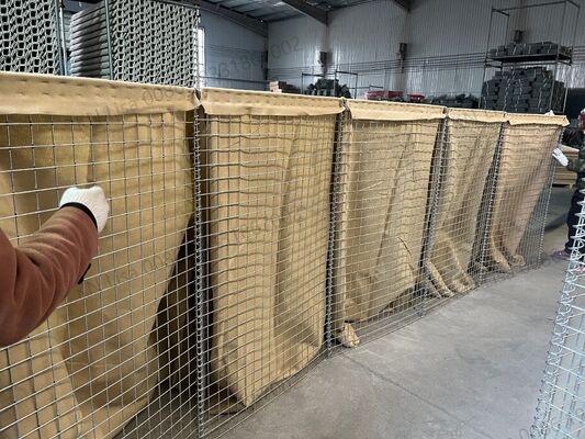 Profesjonalne zaopatrzenieWykonane na zamówienie Składane bariery obronne Galwanizowana ściana bezpieczeństwa Powódź bariera obronna eksplozja