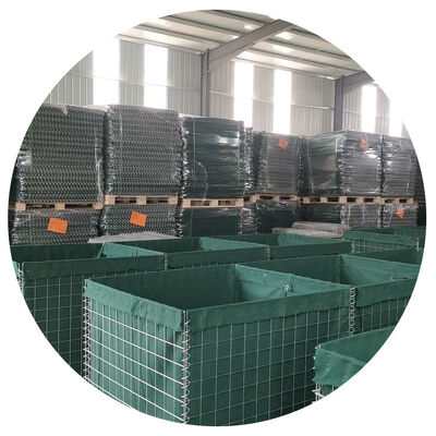 Standardowe wojskowe gorąco cynkowane bastiony obronne， Bastiony obronne Hesco na strzelnicy