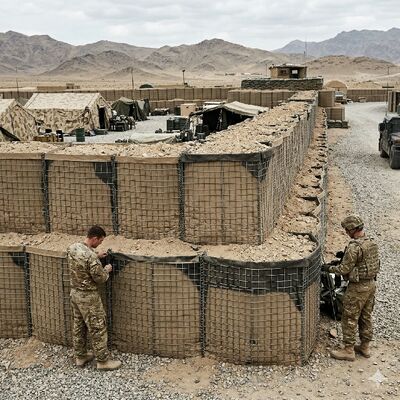 Bariera obronna 2,21 m x 1,52 m x 30,5 m Przeciwwybuchowa ściana z piasku Paintball Bunkry powietrzne Nadmuchiwana ściana