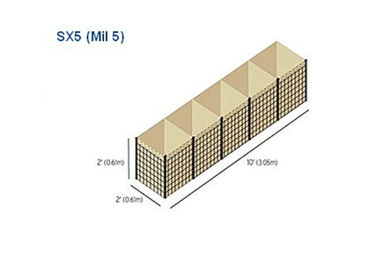 Spawana siatka wojskowa, bariera obronna Hesco Barrier Mil 5 2424