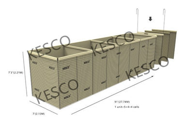 Geotekstylia Hesco Sand Filled Barriers Mil 7 Sand Filled Hesco Barrier