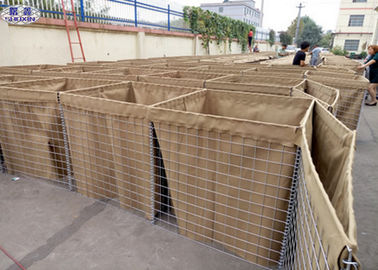 Armia Hesco Bastion Barrier System Galwanizowane spawane klatki Bariery wypełnione piaskiem