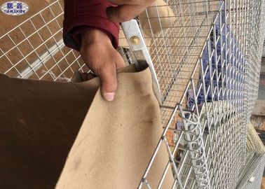 5 mm Drut wypełniony piaskiem Bariery Geowłóknina Wyłożona torebką Hesco do produkcji