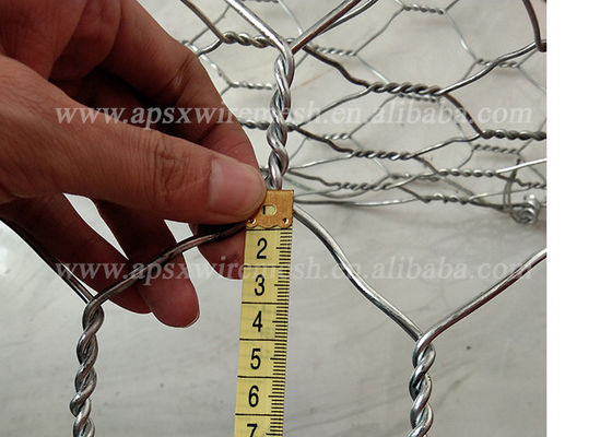 Ciężki kamień 2,2 mm Gabion Box Ściana oporowa ocynkowana lub sześciokątny splot PCV