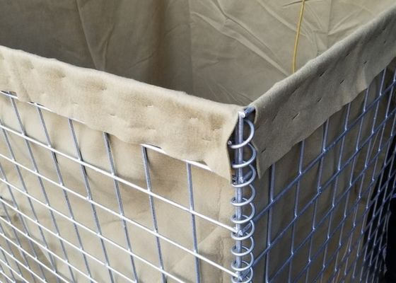 2,21 m wysokości Mil 10 Ciężkie cynkowe bariery przeciwpowodziowe Hesco 76,2 x 76,2 mm