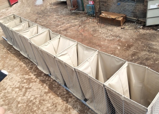 Mil 10 Bastion Hesco Military Edge Protection Wall ocynkowany
