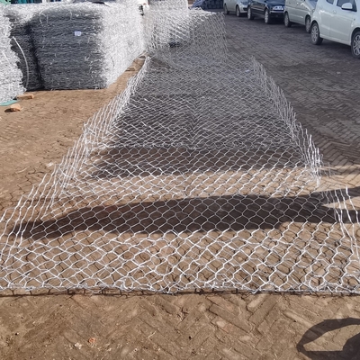 Kosze gabionowe o dużej wytrzymałości 3,0 Mm z siatki Galfan 2m X 1m X 1m Drut do ścian oporowych