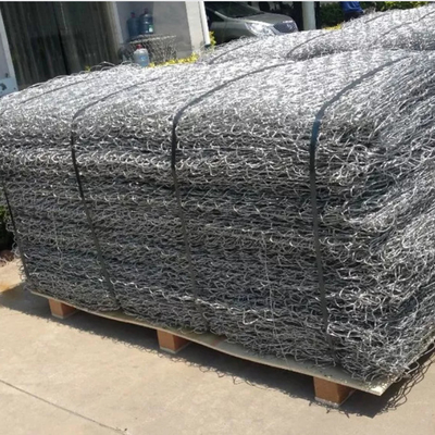 Mur oporowy Ce Małe kosze gabionowe Sześciokątna siatka druciana 80x100mm
